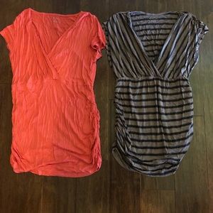 2 motherhood maternity tops